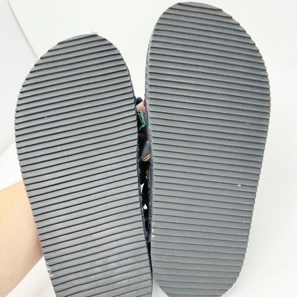 FARM RIO | Black Rope Strappy Flatform Sandals Made in Brazil Women’s Size US 8 - Picture 10 of 13